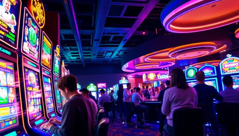 Joueurs profitant de l'expérience immersive des crypto casinos avec des jeux animés.