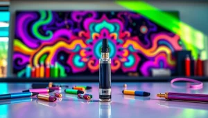 Buy DMT cart in an artistic display highlighting its unique features and psychedelic effects.