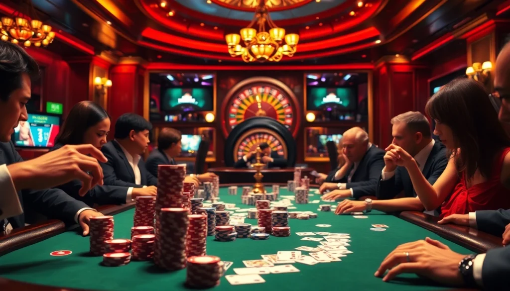 Experience ultimate excitement at https://fly88.services/ as players engage in high-stakes poker!