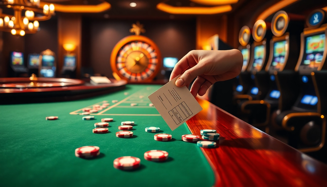 Experience the thrill of a winning moment at the casino with ku win showcased at the gaming table.