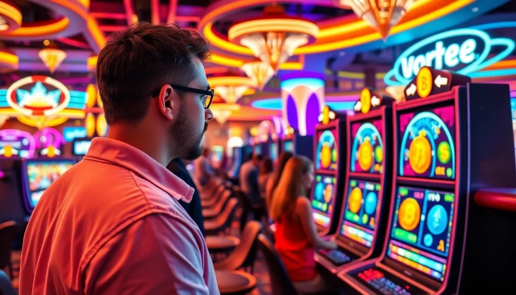 Découvrez le casino crypto avec des joueurs passionnés profitant des jeux de chance.