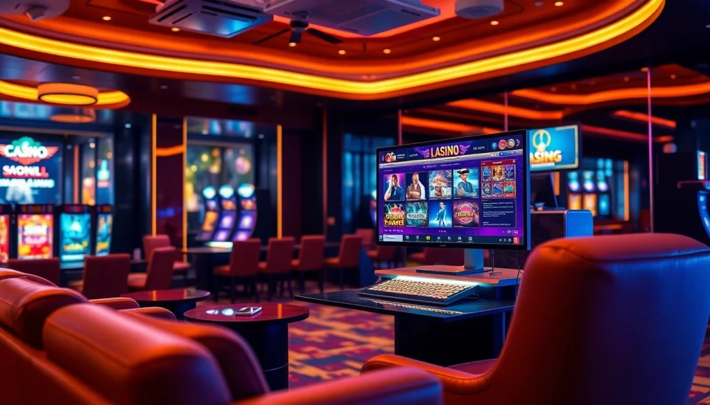 Jouer au casino en ligne 2026 avec un environnement de jeu numérique élégant et lumineux.