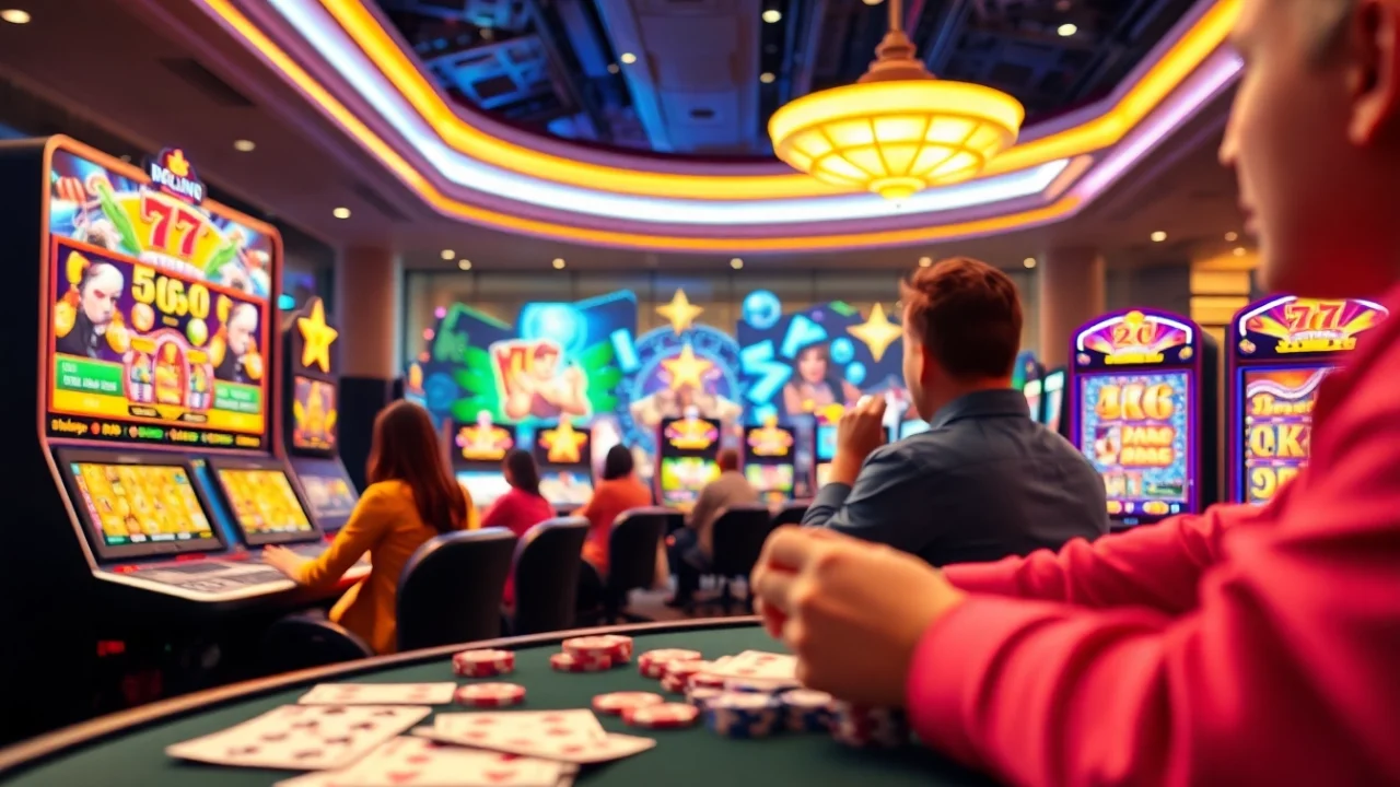 Plongez dans le monde captivant du casino en ligne Français avec des jeux animés et des joueurs enthousiastes.