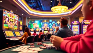 Plongez dans le monde captivant du casino en ligne Français avec des jeux animés et des joueurs enthousiastes.